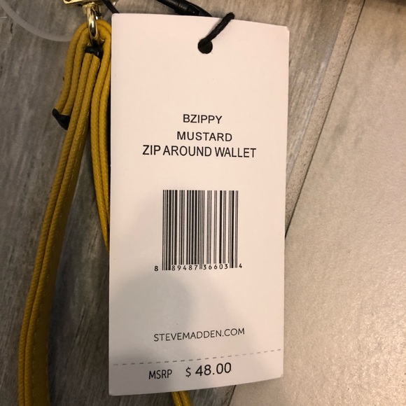 🎉HP🎉 Steve Madden Zip Around Wallet Mustard - Picture 2 of 8